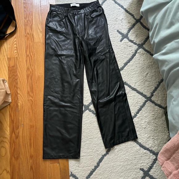Abercrombie Leather High Rise Loose Pant | NWOT - Picture 6 of 6